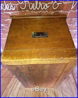 Large Antique Vintage Victorian Wooden Old Blanket Box Chest Trunk Storage Toy