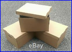 Large Archive Storage Boxes Strong Cardboard Lids Box Handles Removal Filing