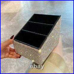 Large Capacity Jewelry Box Sparkling Diamond Drill Organizer Desktop Jewelry Box