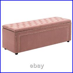 Large Chesterfield Footstool Bed End Storage Bench Chair Ottoman Box Window Seat