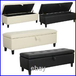 Large Chesterfield Storage Ottoman Bench Box Widnow Seat Stool Bedroom Footstool
