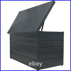 Large Galvanised Steel Garden Storage Cushion Storage Box Deck Chest Waterproof