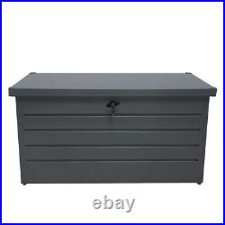 Large Galvanised Steel Storage Box Industrial Metal Tool Box Cushions Toys Chest