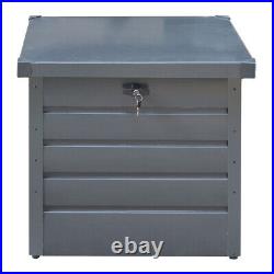 Large Garden Outdoor Storage Box Steel Utility Chest Lockable Deck Boxes Cabinet