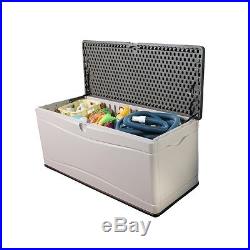 Large Garden Plastic Storage Shed Lifetime 500L Outdoor Deck Box Tools Cushions