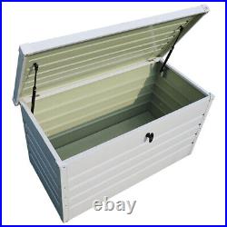 Large Garden Storage Box Metal Outdoor Patio Deck Chest Trunk Container Lockable