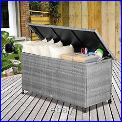 Large Garden Storage Box Waterproof Removable Inner Lining Outdoor Chest
