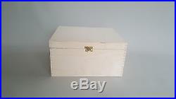 Large HandMade Plain Wood Box Wooden Chest Storage Led Tool Keeping Boxes