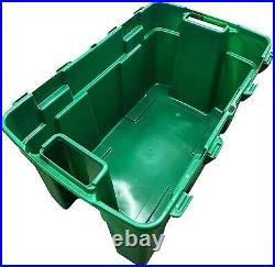 Large Heavy Duty Green 40L Chest Trunk Outdoor Garage Garden Storage Box
