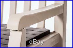 Large Keter Eden Bench Sofa Ideal Outdoor Garden Patio Storage Seat Box 265 L