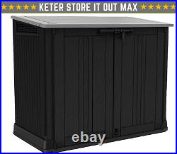 Large Keter Store NOVA Garden Lockable Storage Box XL Shed Outside Bike Bin Tool