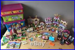 Large Lego Friends Bundle 41058 41105 3189 3185 3186 With Storage Boxes