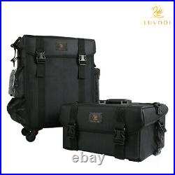 Large Makeup Case Hairdressing Vanity Beauty Trolley Cosmetic Box Storage