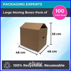 Large Moving Boxes House Postal Packaging Cardboard Box Single Wall 55x46x46cm