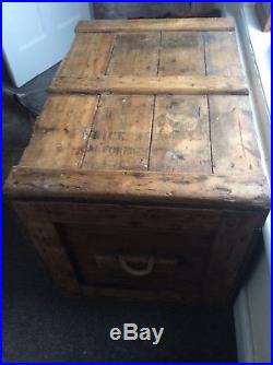 Large Old Wooden Chest Storage box
