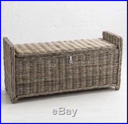 Large Ottoman Storage Seat Bench Hallway Bedroom Country Foot Stool Pouffe Box