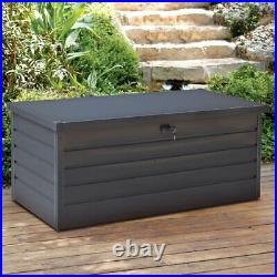 Large Outdoor Garden Storage Utility Chest Cushion Box Waterproof Chest Shed Box