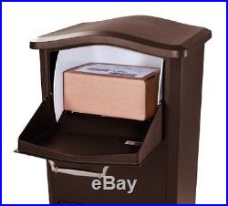 Large Parcel Drop Box Locking Mailbox Package Postal Post Bronze Mail Storage