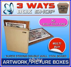 Large Picture Artwork Mirror Canvas TV Thin Strong Cardboard Box Storage Removal