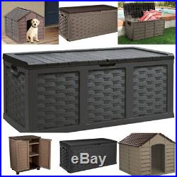 Large Plastic Garden Cushion / Toy Storage Boxes / Chests / Sheds / Cabinets