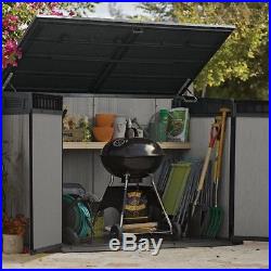 Large Plastic Garden Tools Shed Outdoor Patio Box Recycle Bin Store Bike Storage