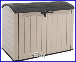 Large Plastic Shed Storage Box Garden Bikes Wheelie Patio Bike Outdoor Bins BBQ