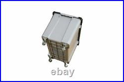 Large Plastic Storage Bins Boxes stackable space bin container box with wheel X5