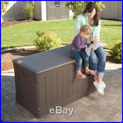 Large Plastic Storage Box Garden Outdoor Indoor Container Chest Store Cushion pc