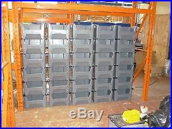 Large Plastic Van Shelving Storage Bins Boxes stackable space bin X20