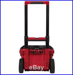 Large Portable Power Tool Box Cart Mobile Case Wheels Plastic Storage Organizer