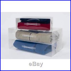 Large SWEATER STORAGE BOX Stackable in Clear Polypropylene 54x29x12 cms 1310-1