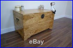 Large Solid Mango Wood Chest Storage Trunk Bedding Box/Toy Box