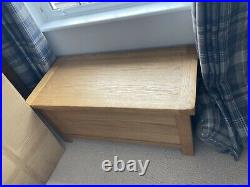 Large Solid Oak Blanket Box / Toy Storage Box / Chest