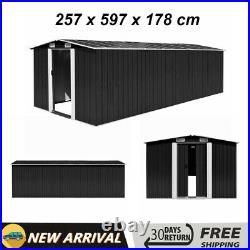 Large Steel Garden Shed Bike Unit Storage Workshop Building Tools Box Container