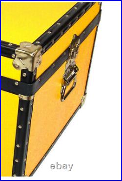 Large Storage Box, John Lewis 173L Traditional Storer Trunk, Yellow