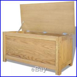 Large Storage Box Oak Chest Trunk Bench Blanket Clothes&Toy Organiser 90x45x45cm