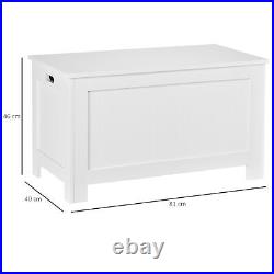 Large Storage Box Toy Chest with Lid & Safety Hinges