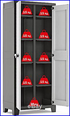 Large Storage Cabinet Xl Tools Box Garage Heavy Duty Indoor/Outdoor Locker New