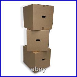Large Storage Cardboard Box with Carry Handles Transport Packaging Single Wall