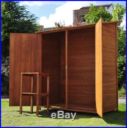 Large Storage Shed Outdoor Garden Shelter Tall 2 Doors Cupboard Tool Cabinet Box