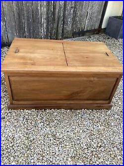 Large Teak Blanket Box / Coffee Table With Storage / Toy Chest
