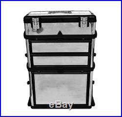 Large Tool Box On Wheels Stainless Steel DIY Rolling Heavy Duty Storage Cabinet
