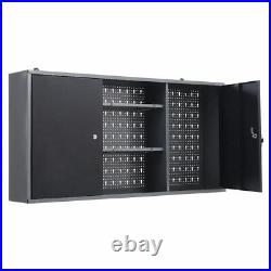 Large Wall Mounted Tool Box Workshop Garage Storage Cupboard Metal Chest Cabinet