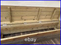 Large Wood Storage Box & Bench
