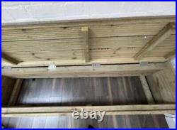 Large Wood Storage Box & Bench