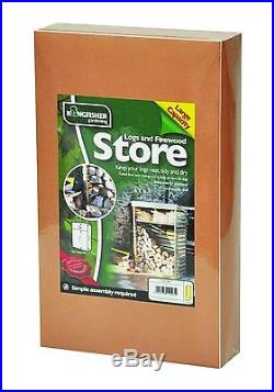 Large Wooden Log Store Firewood Outdoor Storage Heavy Duty Brand New Boxed
