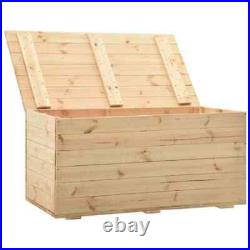 Large Wooden Outdoor Garden Storage Box Chest Cushion Shed with Lid 3 Sizes NEW