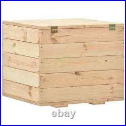 Large Wooden Outdoor Garden Storage Box Chest Cushion Shed with Lid 3 Sizes NEW