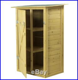 Large Wooden Tool Utility Shed Outdoor Garden Patio Storage Box Cabinet Cupboard