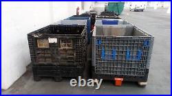 Large used box crates multi colour on pictures ok condition